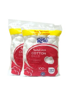 Rite 150-Pcs Soft & Gentle Hygienic Cotton Balls for Beauty, Baby Pack of 2  - Image 1