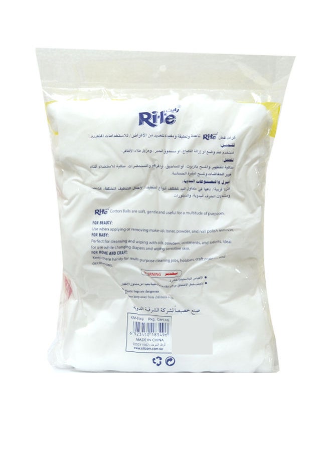 Rite 150-Pcs Soft & Gentle Hygienic Cotton Balls for Beauty, Baby Pack of 2  - Image 2