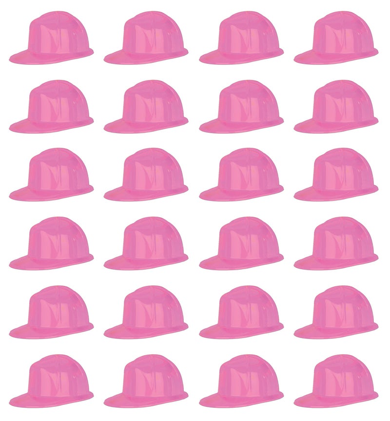 Beistle Beistle Pink Plastic Construction Helmets 24 Piece  - Image 1