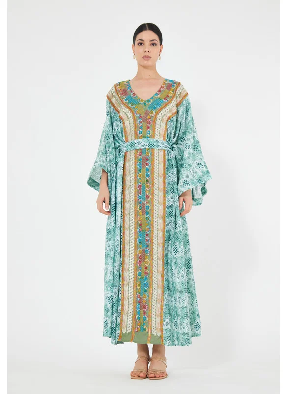 Thouq Multicolor Drop Shoulder Jalabiya