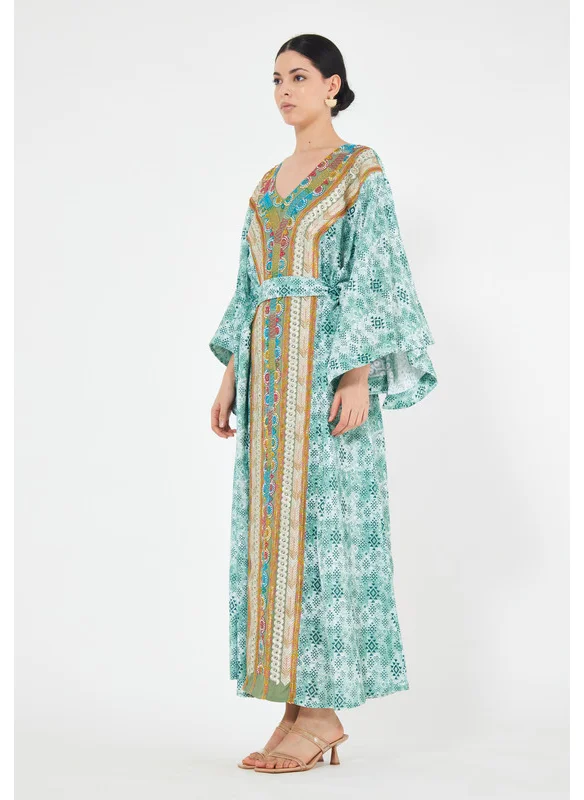 Thouq Multicolor Drop Shoulder Jalabiya
