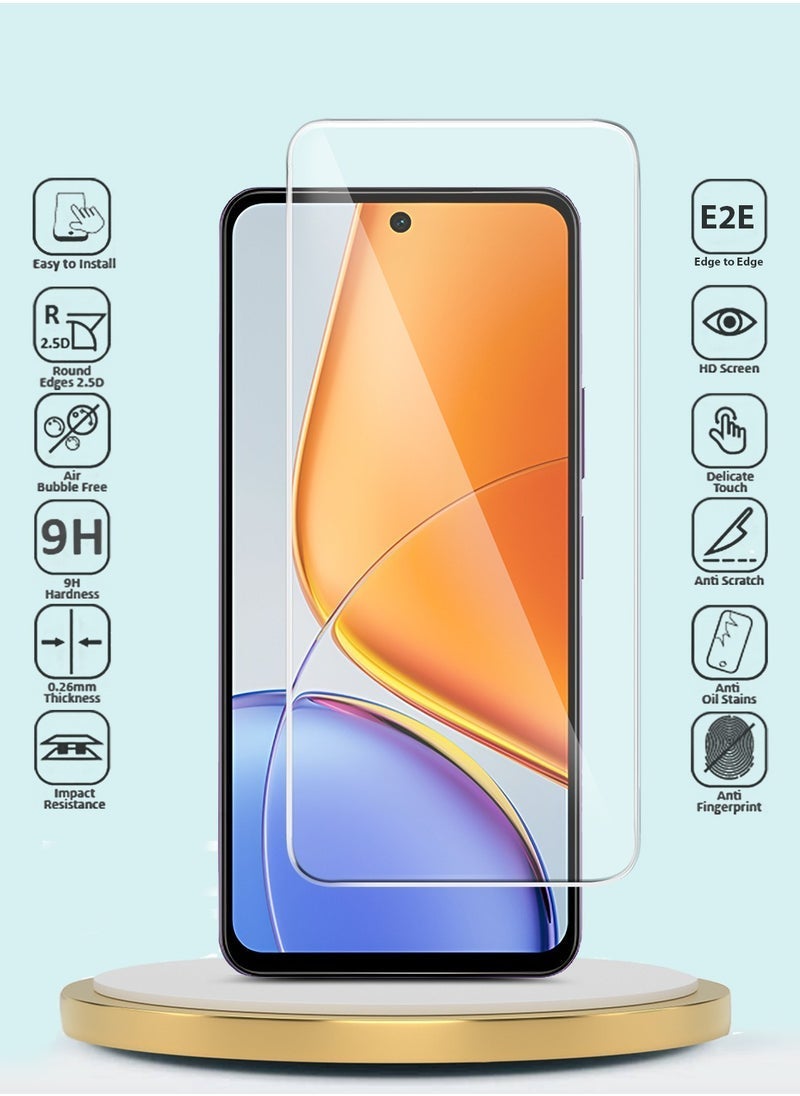 ELTRAZONE GMAX Premium Tempered Glass Screen Protector for vivo Y39 5G 2025 with 9H Hardness 2.5D Curved Edge Full Coverage HD Clarity Scratch Resistant Bubble Free Ultra-Thin Touch Responsive Screen Guard - Image 2