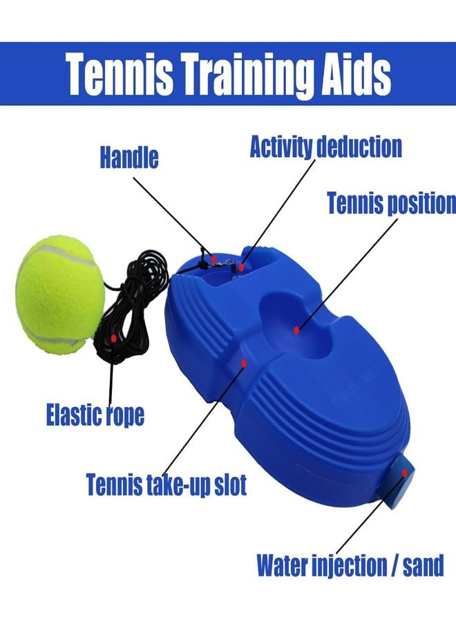 PLUSPOINT Tennis Trainer Rebound Ball with String Solo Tennis Trainer Self Practice with String Cricket Rebound Ball with Rope Fill Sand or Water (Multicolor) (Racket Not Included) - Image 3