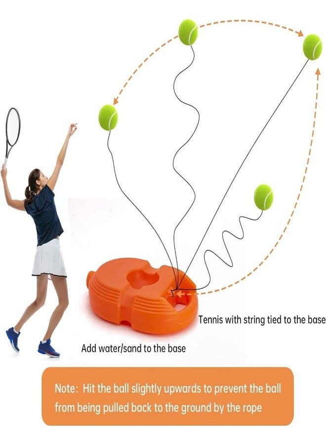 PLUSPOINT Tennis Trainer Rebound Ball with String Solo Tennis Trainer Self Practice with String Cricket Rebound Ball with Rope Fill Sand or Water (Multicolor) (Racket Not Included) - Image 4