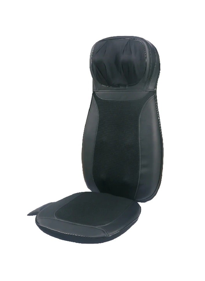 منزل منظم وسادة تدليك للرقبة والظهر مع تدفئة باللون الأسود - Image 1