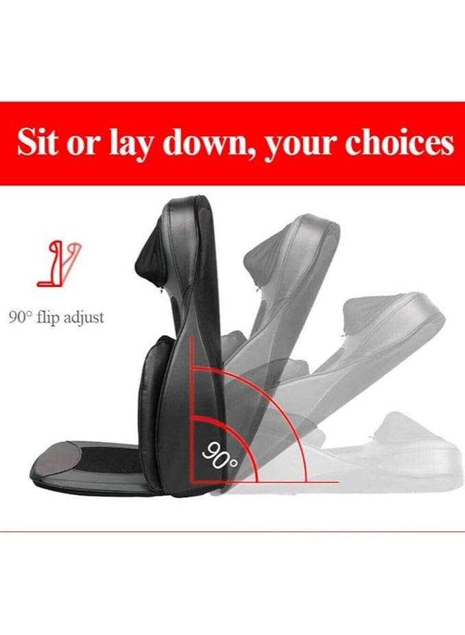 منزل منظم وسادة تدليك للرقبة والظهر مع تدفئة باللون الأسود - Image 5