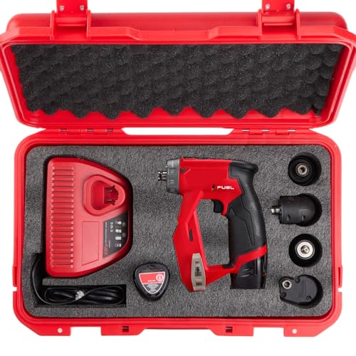 YDEPLVEO Hard Case for Milwaukee M12 Fuel Installation Drill/Driver Kit & Accessories (2505-22) | High-Density Foam | Durable Protective Carrying Storage Tool Box Organizer | (CASE ONLY) - Image 1