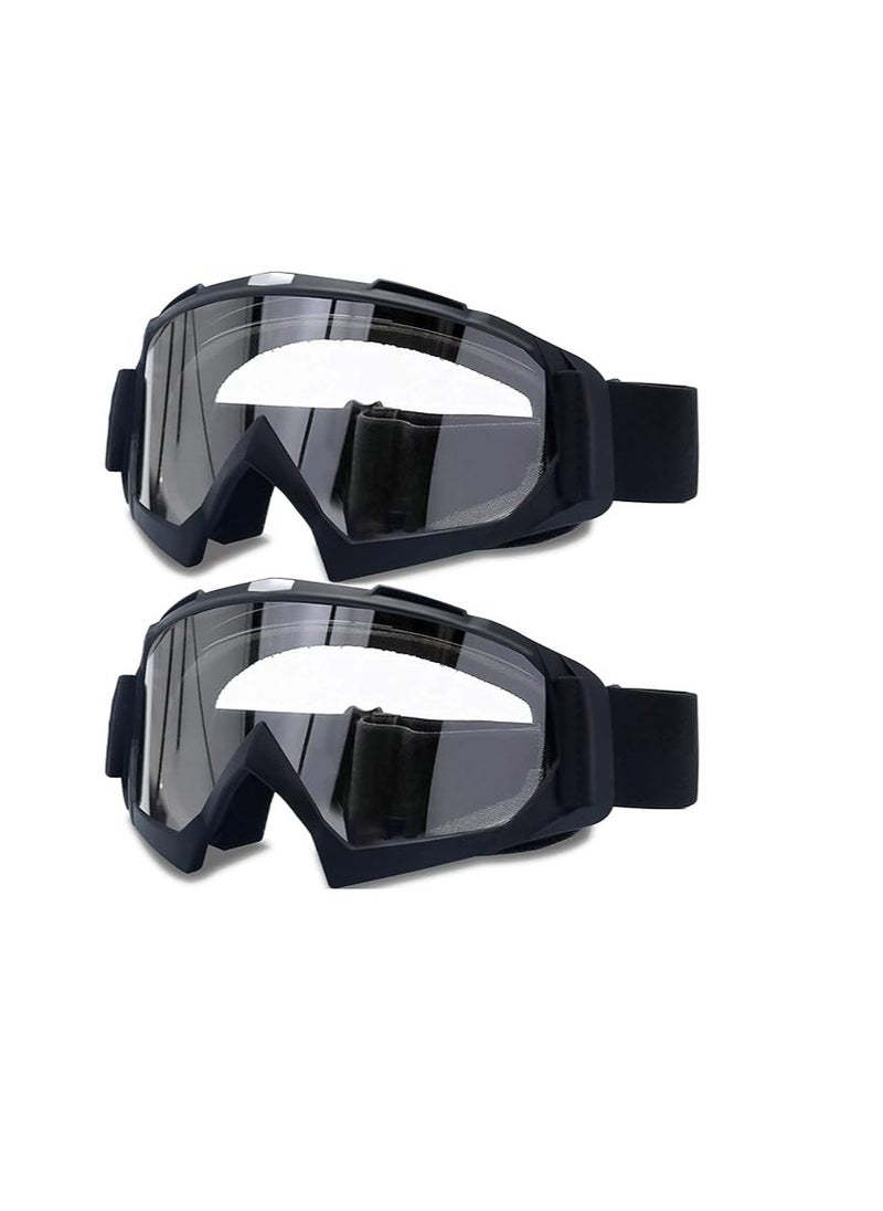 KASTWAVE Adult Dirt Bike Goggles, KASTWAVE 2-Pack ATV Motorcycle Goggles for Youth, Dirt Bike Goggles, Windproof ATV Goggles, Dust Proof Racing Goggles for Child, Youth, Teens, Men and Women  - Image 1