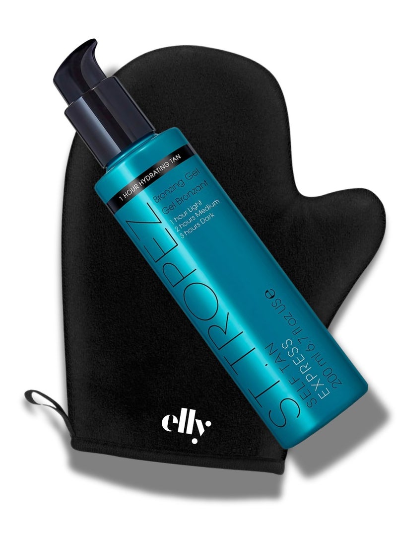 St.Tropez Express Lotion Self Tan and ELLY Premium Glove application. Women and men - Image 1