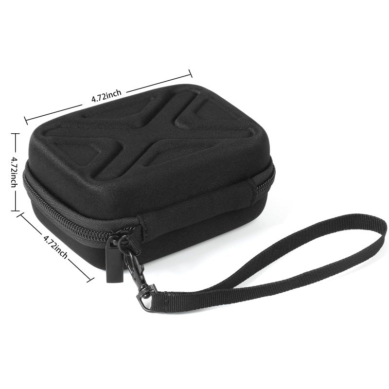 BLK8IGHT Digital Camera Case for AbergBest 21 Mega Pixels 2.7" LCD Rechargeable HD/Kodak Pixpro/Canon PowerShot ELPH 180/190/Sony DSCW800/DSCW830 Cameras, Travel Carrying Protective Case for Camera- Black - Image 2