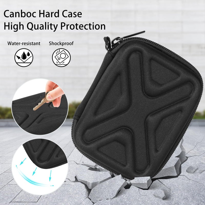 BLK8IGHT Digital Camera Case for AbergBest 21 Mega Pixels 2.7" LCD Rechargeable HD/Kodak Pixpro/Canon PowerShot ELPH 180/190/Sony DSCW800/DSCW830 Cameras, Travel Carrying Protective Case for Camera- Black - Image 5