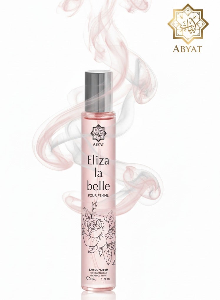 ABYAT Eliza La Belle Pour Femme Eau De Parfum – Elegant Floral & Powdery Long Lasting Fragrance for Women 33ml (Soft White & Pink) - Image 2