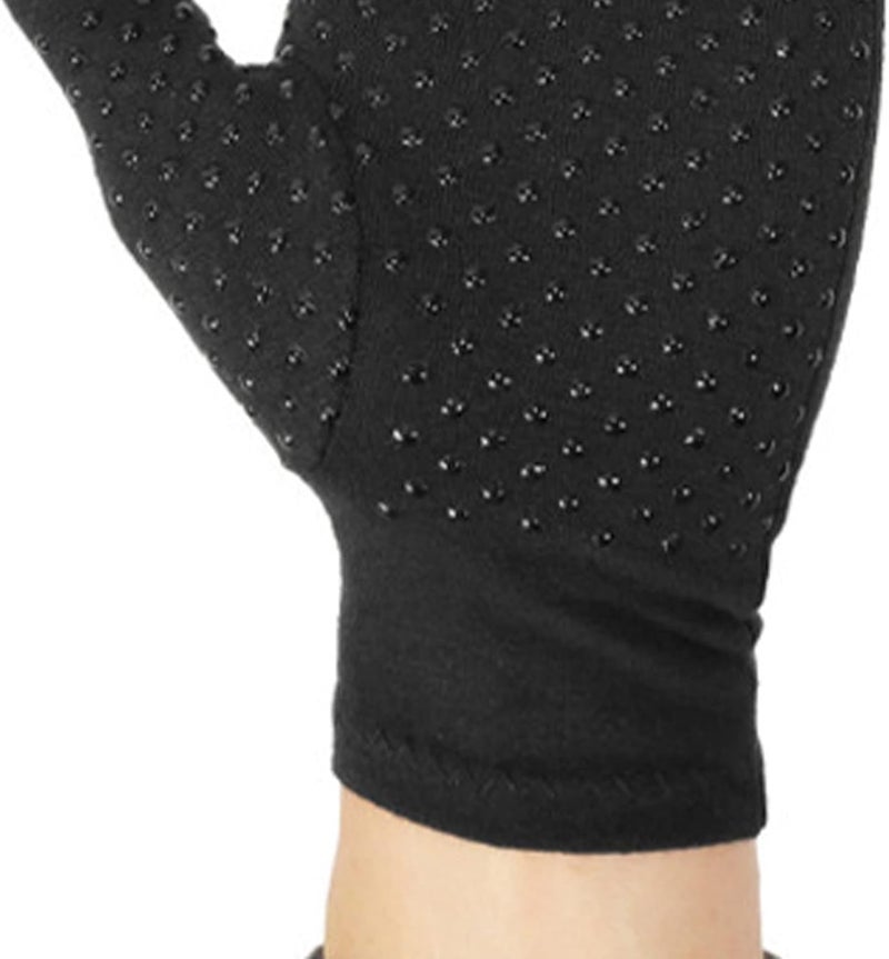 Compression arthritis gloves, 3D elastic package with uniform pressure for cycling driving fitness daily health care, half finger breathable comfortable (M) - Image 4