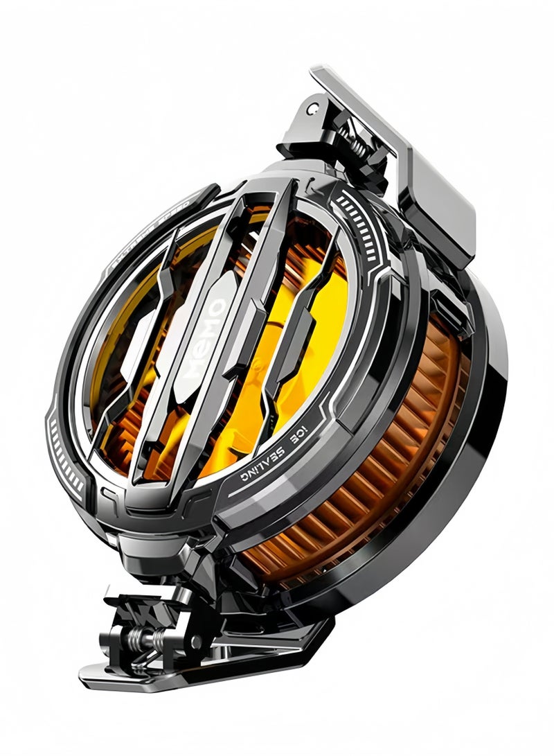 Memo Mobile Phone Cooler for Game Fan PUBG, Designed iPhone 12/13 Series, Live Streaming and Vlog, Semiconductor Heatsink Without Noise iOS Android, ipad Tablet - Image 1