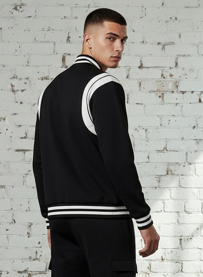 Kappa Men Colourblock Varsity Jacket - Image 3