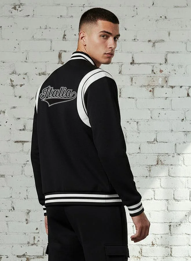 Kappa  Kappa Men Colourblock Varsity Jacket for Men | Best Price UAE