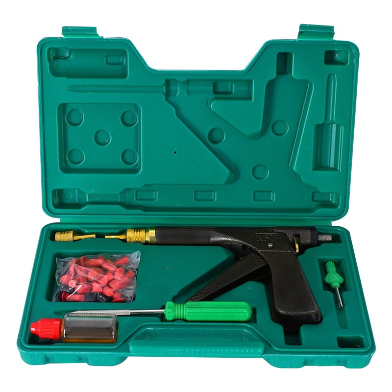 Tire Repair Kit Tire Plug Kit Heavy Duty Professional Deluxe Tubeless Tire Plugger Repair Kit with Mushroom Plug for Motorcycle Truck ARB ATV Tractor RV SUV Trailer