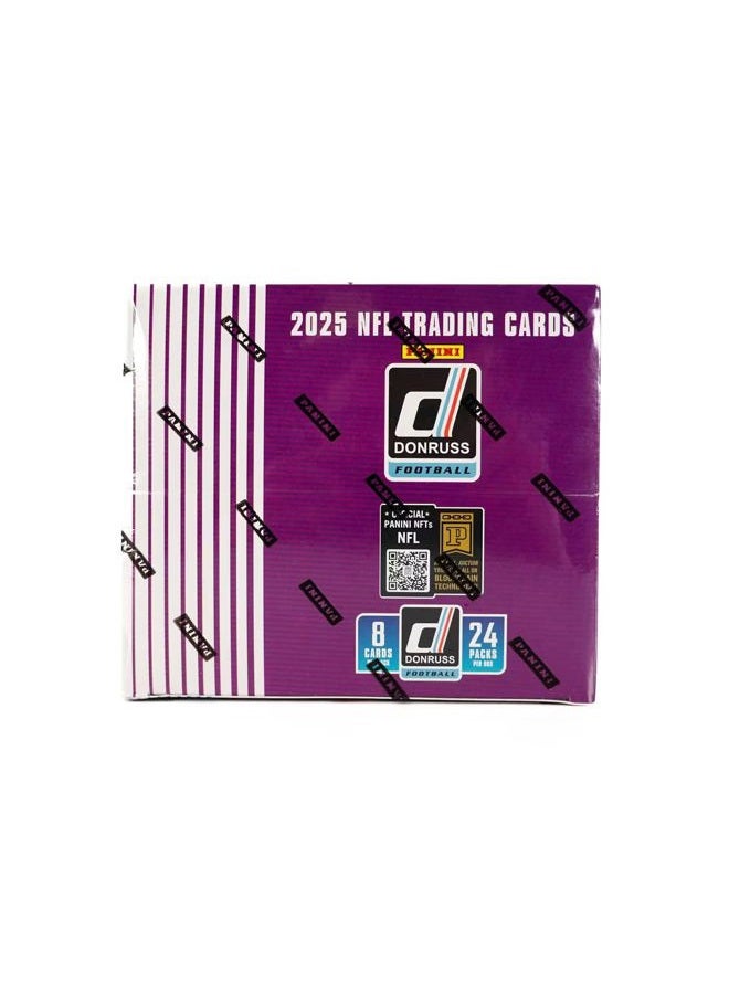 بانيني 2025  Donruss Football Retail, 24 Packs Per Box, 8 Cards Per Pack - Image 2