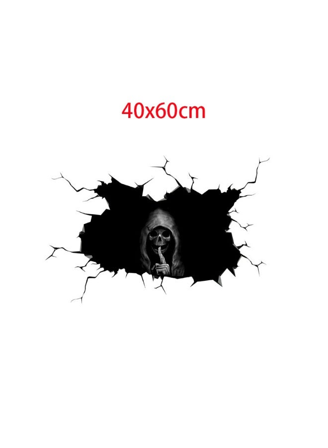 NIBEMINENT Halloween Skull Wall Stickers - Spooky Decor for the Season