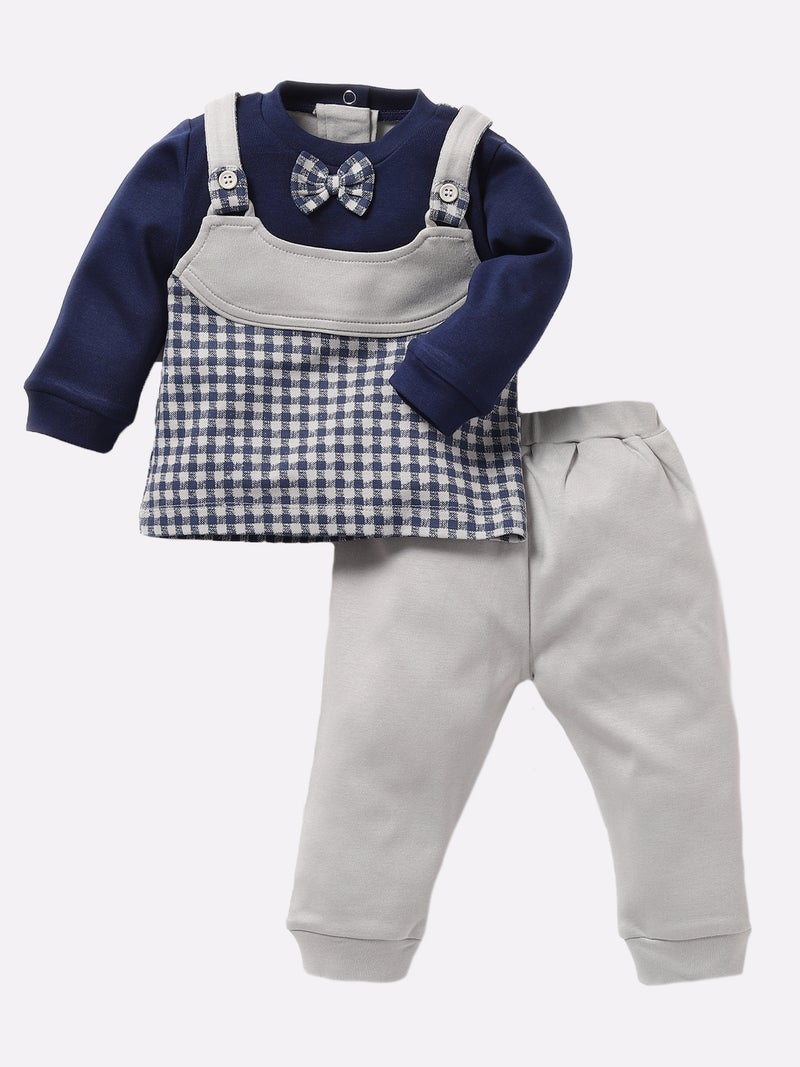 BABY GO 3-6Months/6-12Months/12Months-18Months/18-24Months Striped Full Sleeves 100% Soft Cotton Clothing Set/Infant Wear/Clothes For Baby Boys - Image 1