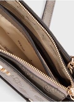 GUESS Zarela Mini Top Zip Crossbody  - Image 5