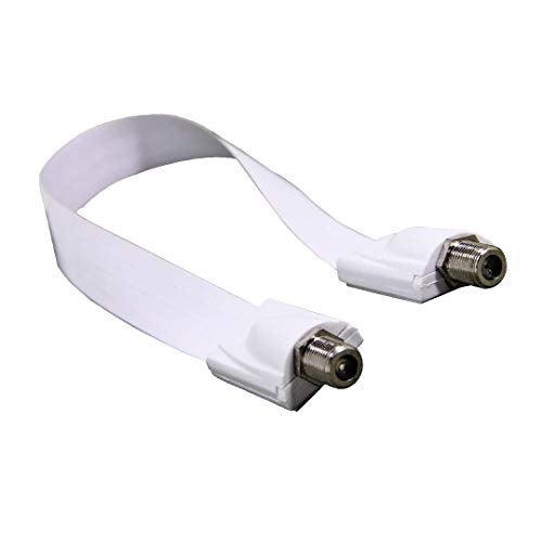 ezonpinzv PZV High Frequency Coaxial Flat Cable for Windows and Door - Ultra Flat, Ghost Wire - Coax Compatible with Directv, Satellite Dish, AT&T, Comcast - White Color - Image 5