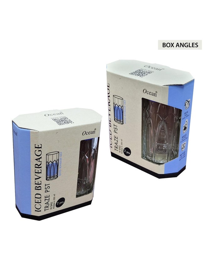 OCEAN 2-Piece Traze PST Hi Ball Glass Set 350ml - Image 4