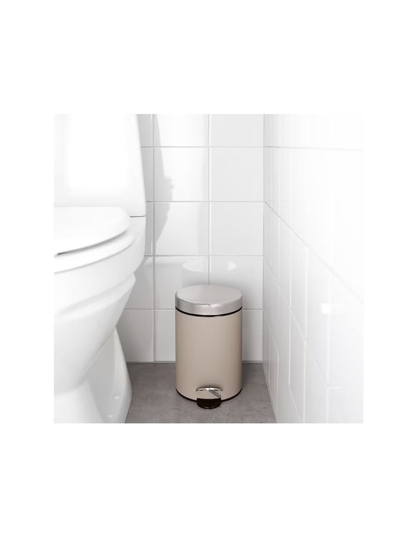 Waste bin, beige  - Image 3