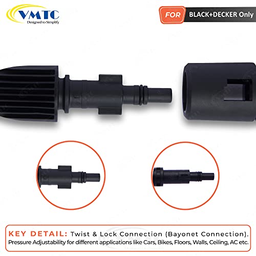 VMTC Variable Pressure Nozzle Lance Compatible with Black & Decker Car High Pressure Washer - Image 3