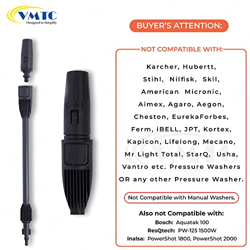 VMTC Variable Pressure Nozzle Lance Compatible with Black & Decker Car High Pressure Washer - Image 4
