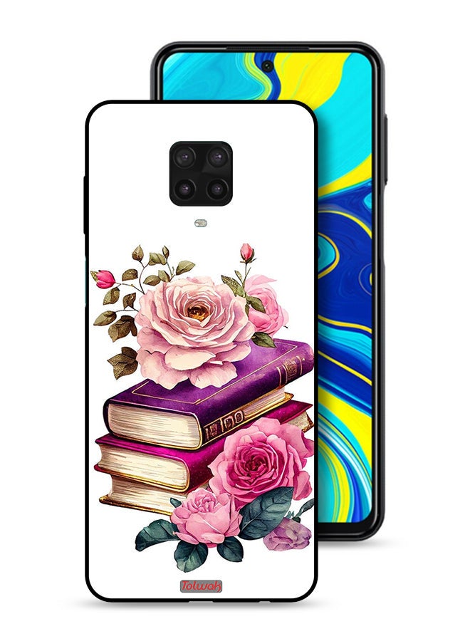 Tolwak Xiaomi Redmi Note 9S Protective Case Cover Roses And Books - Image 1