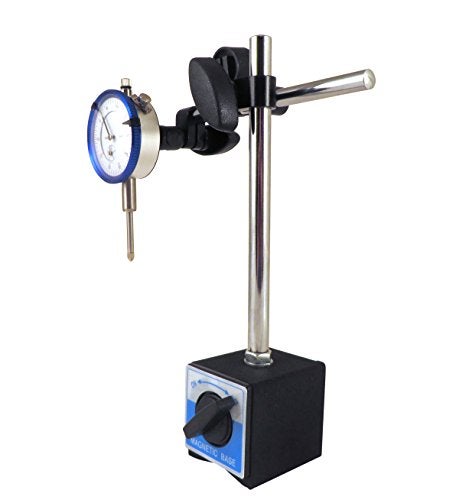 Taytools Magnetic Base with Fine Adjustment and SAE Dial Test Indicator (0.0005 Resolution, 1" Travel, 0.001" Accuracy) for Dial Test Indicator, Benchtop, Adult - Image 2