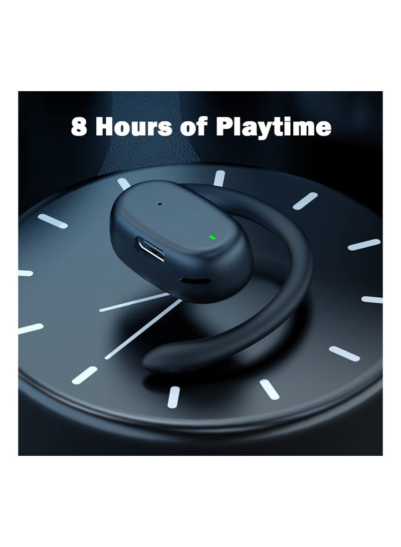 سماعات رأس لاسلكية بتقنية توصيل العظام - سماعة بلوتوث خفيفة الوزن مع خطافات أذن آمنة للراحة والوضوح - Image 4