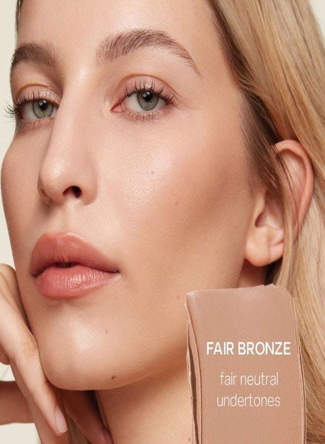 SAIE Sun Melt Natural Cream Bronzer - Fair Bronze - neutral shade for fair to light skin tones  30ml | Lightweight, Blendable, Sun-Kissed Glow - Image 2