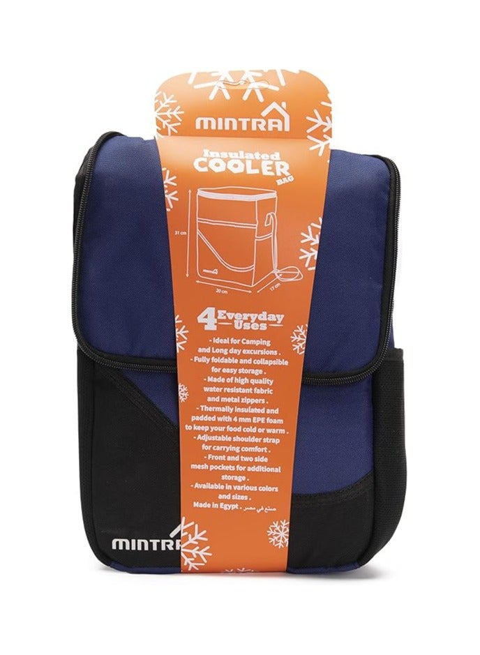 Mintra Unisex Folded Medium Cooler Bag -Navy Blue (31X20X17 Cm) - Image 2