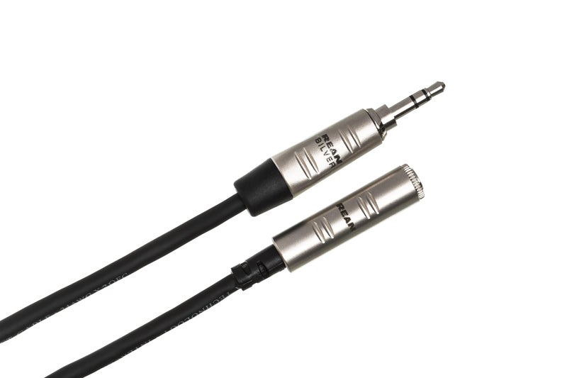 Hosa HXMM-010 Pro Headphone Extension Cable, REAN 3.5 mm TRS to 3.5 mm TRS, 10 Feet - Image 2
