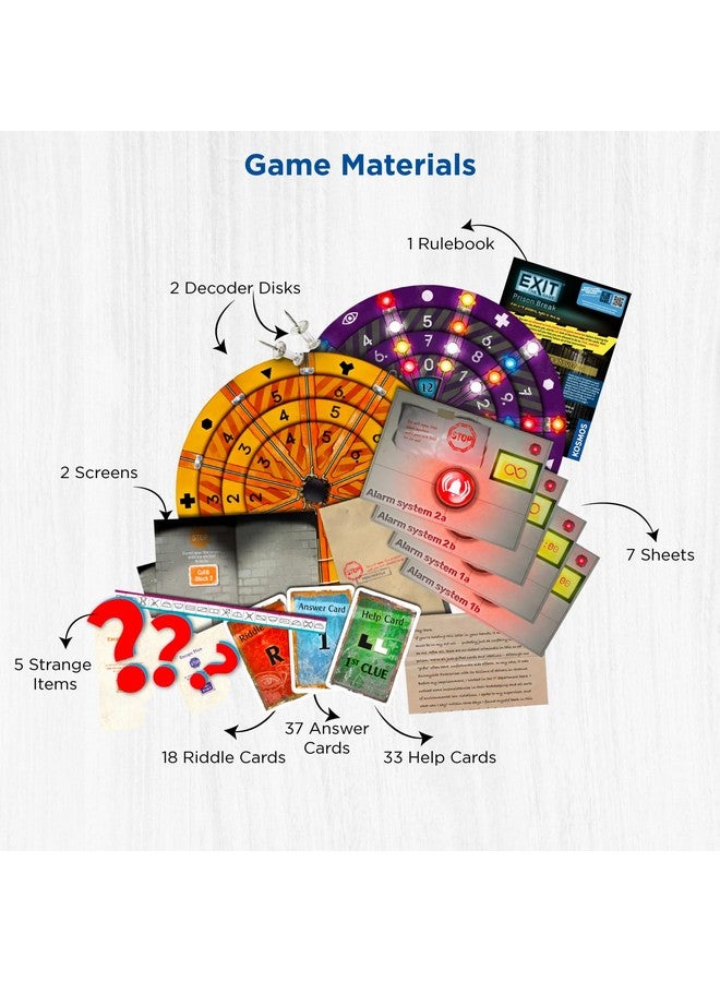 Thames & Kosmos EXIT: The Game - Prison Break | Escape Room | Co-op Games | 1+ Players | Brainteasers | Ages 12+ - Image 3