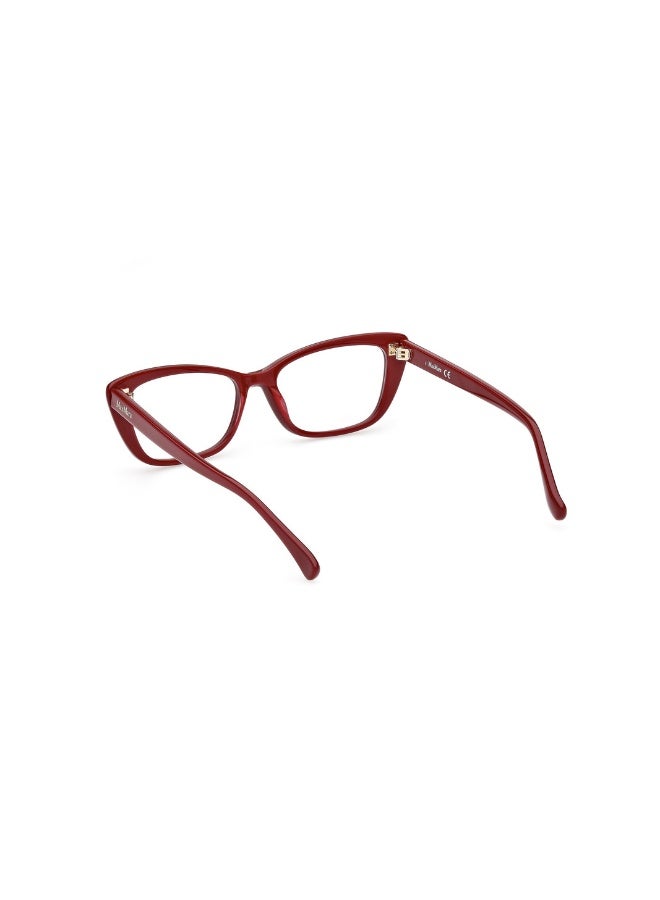 ماكس مارا نظارة طبية بشكل فراشة للنساء بأذرع من الأسيتات MM5059  مقاس 53 - احمر لامع - Image 3