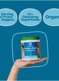 Amazing Grass Greens Blend Alkalize & Detox: Smoothie Mix, Cleanse with Super Greens & Beet Root Powder, Digestive Enzymes, Prebiotics & Probiotics, 30 Servings (Packaging May Vary)  - Image 4