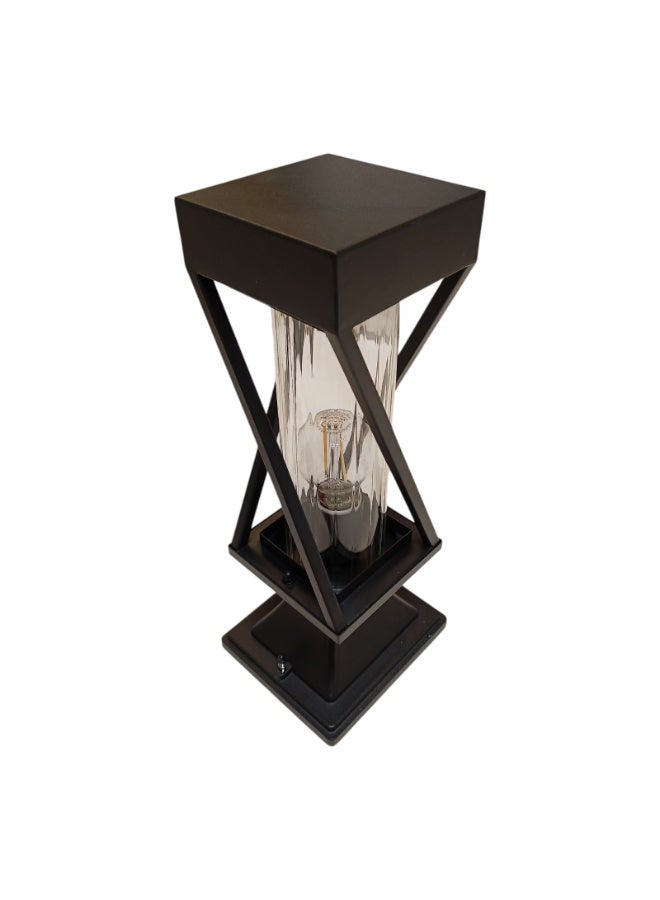 AL SALHIYA LIGHTING Outdoor Gate Top Light E27 A408-3 - Black - Image 1