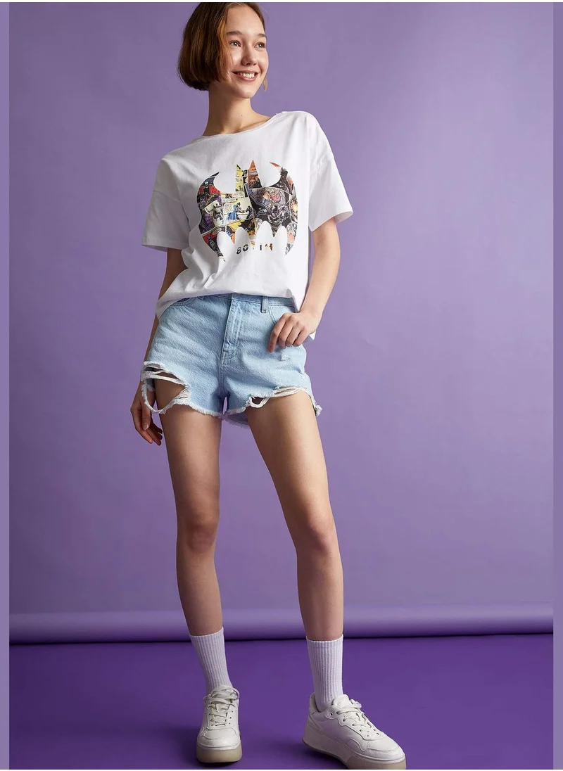 ديفاكتو Woman Regular Fit Crew Neck Short Sleeve T-Shirt