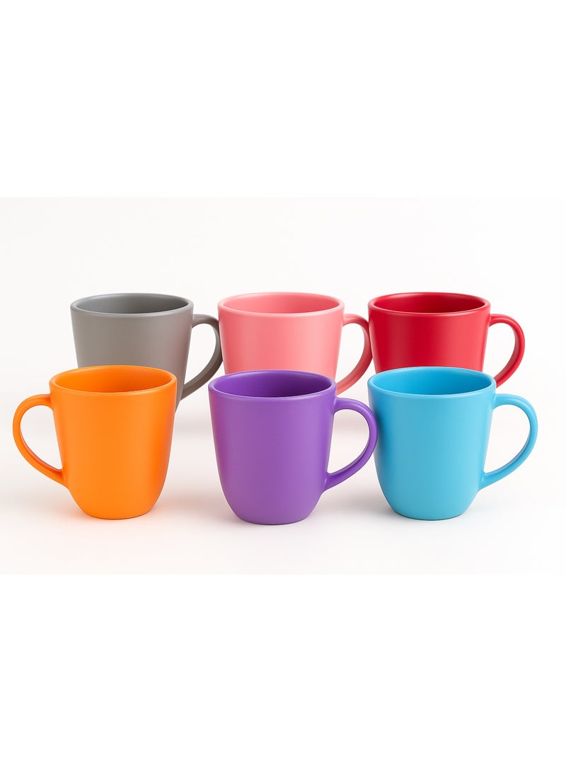 favilla 6-piece set of multi-purpose plastic mugs - random colors - Image 3