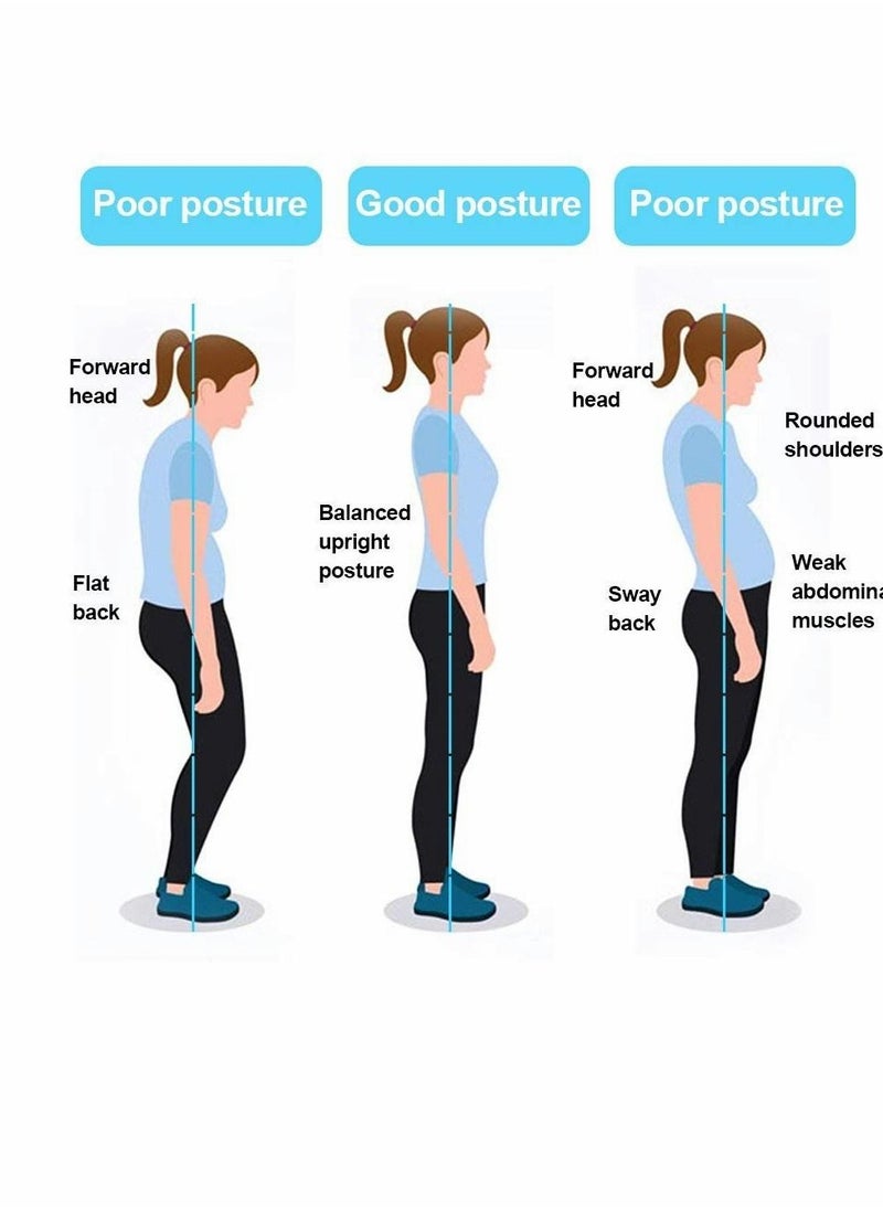 KASTWAVE Back Posture Corrector Posture Brace for Women Men, Invisible Design Effective Comfortable Posture Support for Shoulder, Slouching, Upper Back Pain Relief (Black)  - Image 3