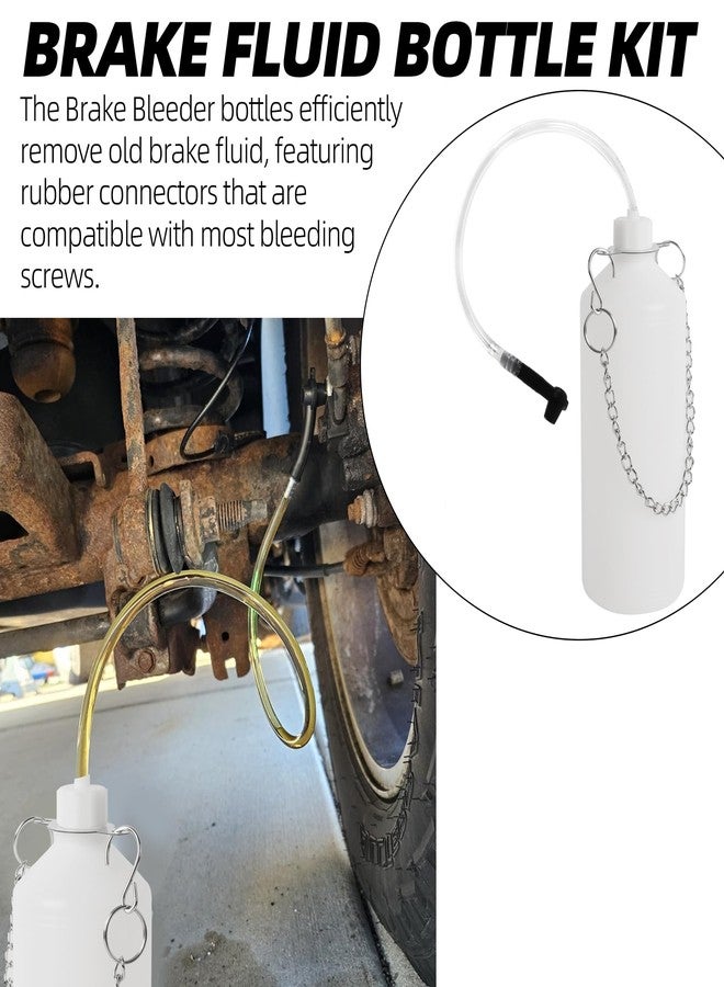 Calvana 0.8L Brake Fluid Bleeder Kit, Brake Bleeding Kit, Brake Bleeder Bottle with 24 inch Tube and Rubber Connector, for Automotive, Motorcycle - Image 3