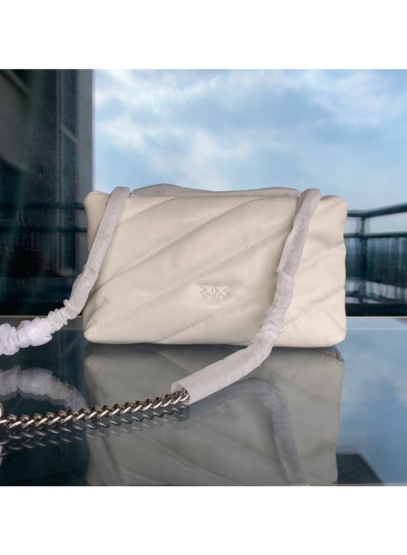 PINKO حقيبة كتف كروس بودي بلون موحد من بينكو 29*20*8 سم - Image 3