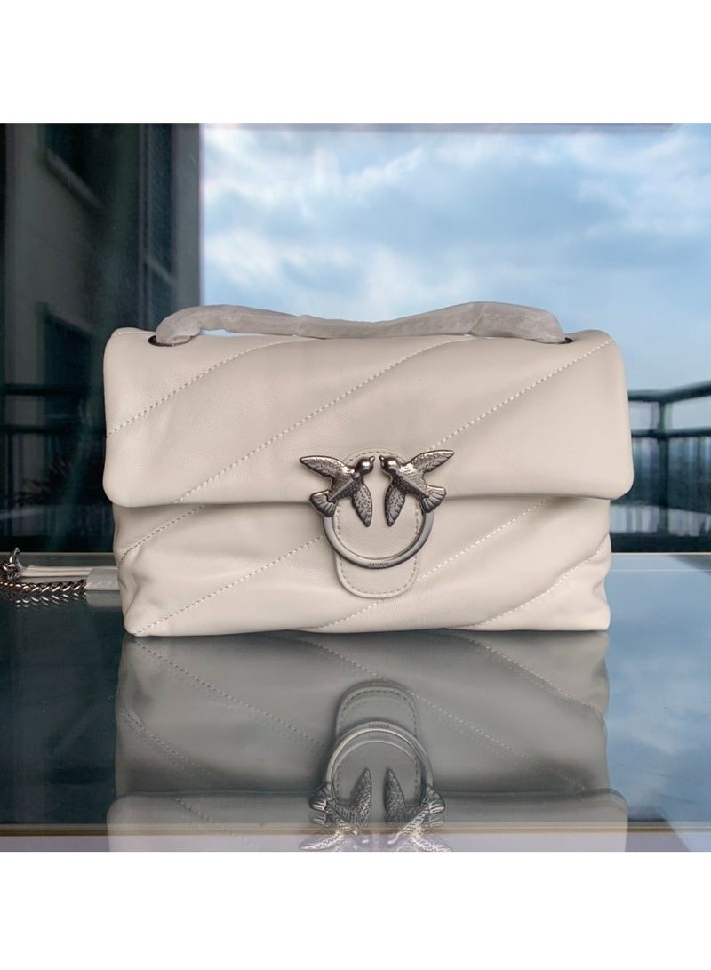 PINKO حقيبة كتف كروس بودي بلون موحد من بينكو 29*20*8 سم - Image 1