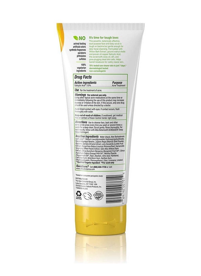 Alba Botanica Alba Botanica Acnedote Face & Body Scrub, Maximum Strength 8 oz ( Pack of 3)  - Image 2