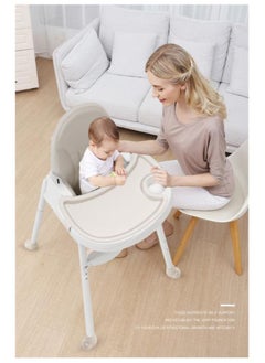 Arabest Dining Chair,Baby Dining Chair,Multifunctional Portable Folding Dining Chair,Free Adjustable,Safe and Environmentally Friendly,White  - Image 5