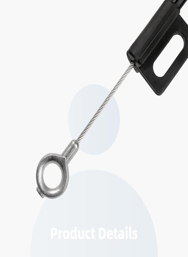 Ximoon 2 Pieces Recliner Cable D Ring Handle Compatible for Lazboy Sectional counch, 22" Recliner Pull Handle Counch Release Cables Replacement for Laz boy, 3" Exposed Wire O-Shaped End - Image 5