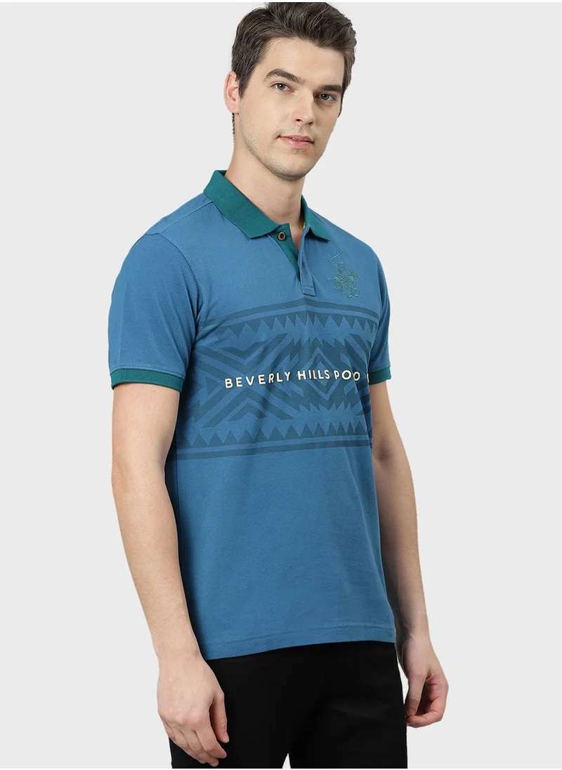 bhpoloclub Logo Printed Polo